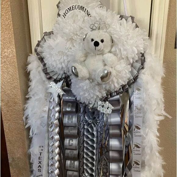 HOMECOMING Mum Corsage Sash custom theme anime Mum Graduation Leis all colors - Picture 15 of 17